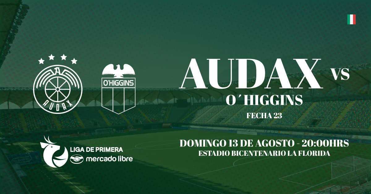 Audax Italiano vs O´Higgins / Liga de Primera Mercado Libre / Fecha 23