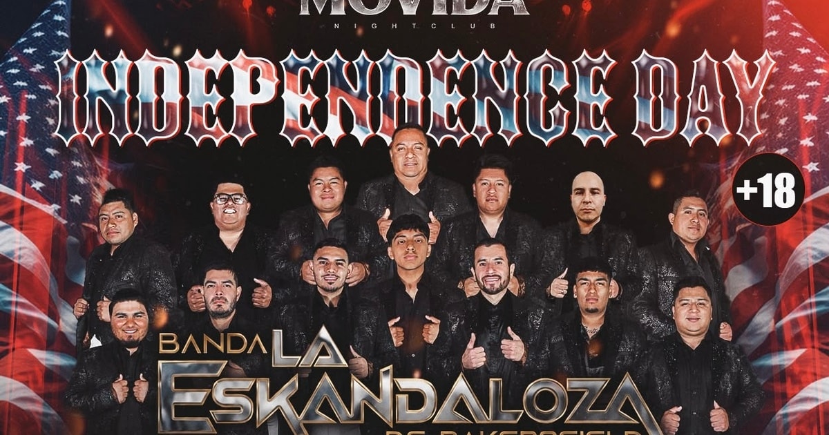 Celebrando Indepence Day-Banda La Eskandaloza de Bakersfield-Erick y la Zecta