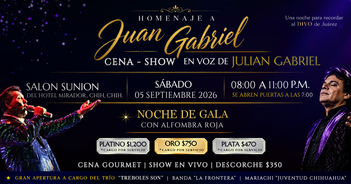 CUU - HOMENAJE A JUAN GABRIEL CENA - SHOW