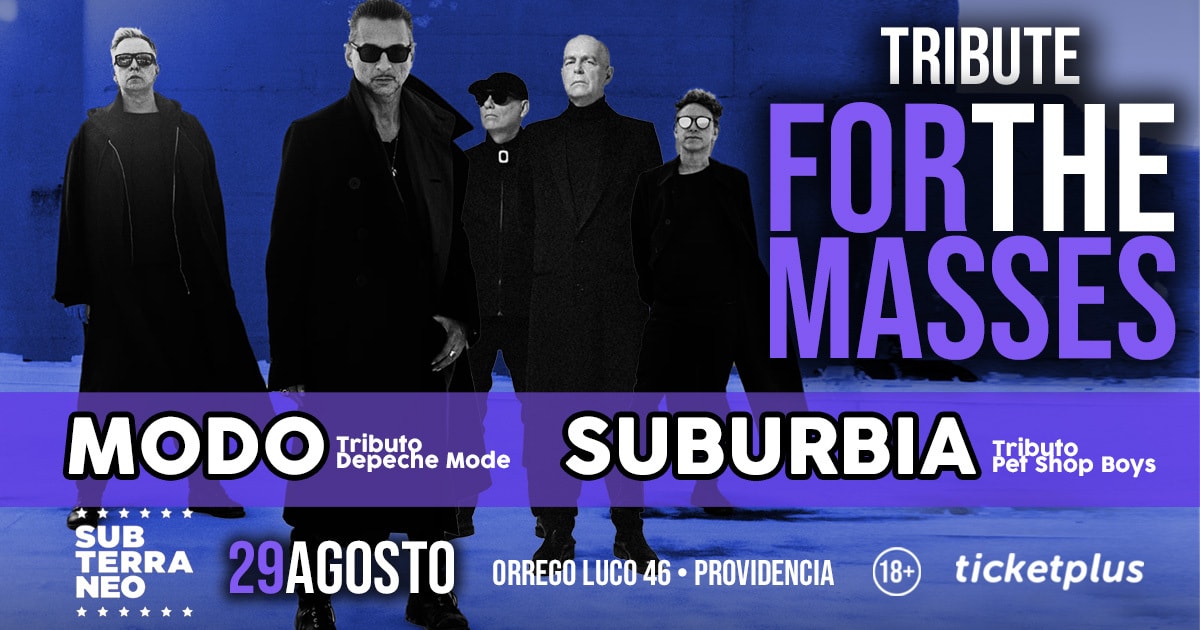 TRIBUTE FOR THE MASSES ★ VIERNES 29 AGOSTO ★ Club Subterráneo