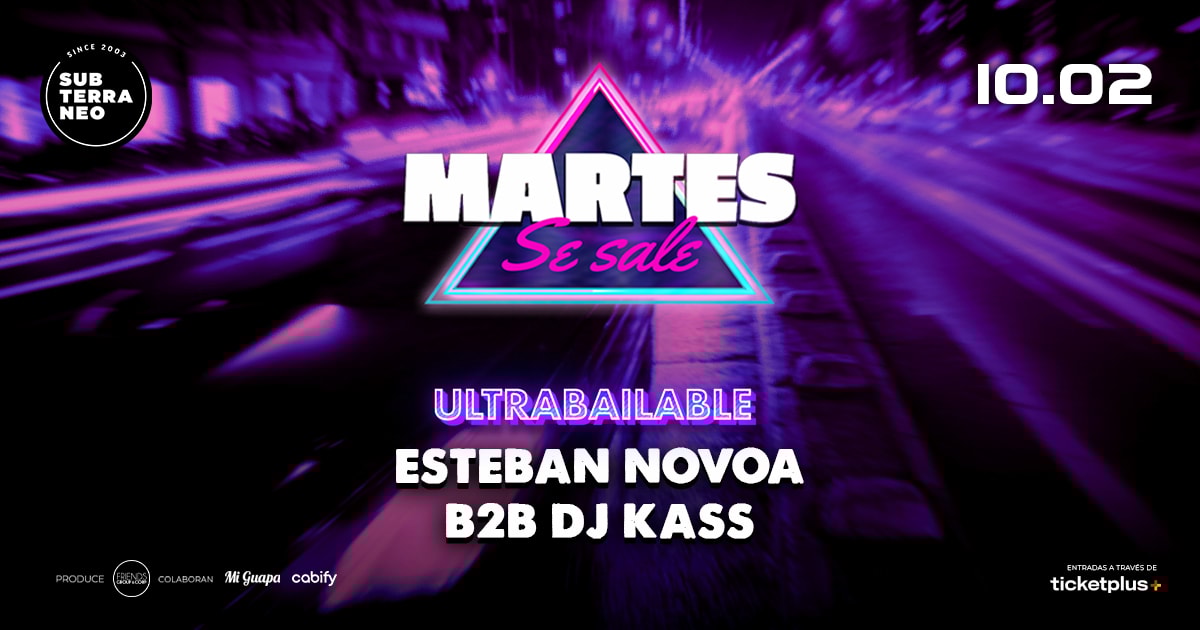 MARTES SE SALE! ★ MARTES 10 FEBRERO ★ Club Subterráneo (+21)