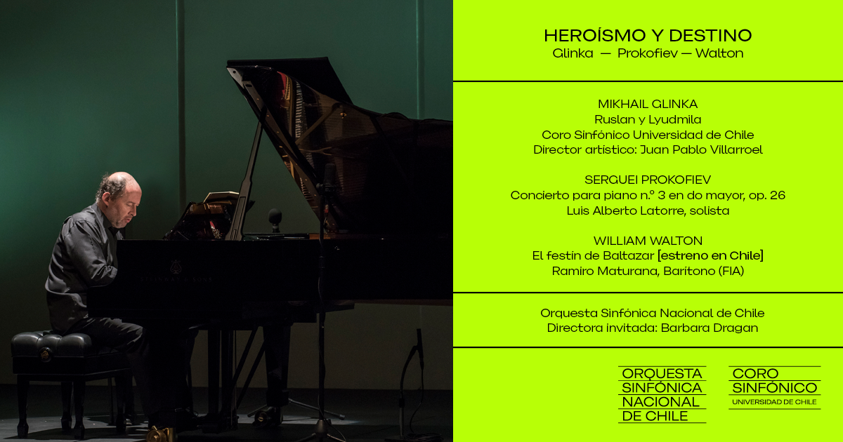  Concierto:  "Heroísmo y destino" / Glinka-Prokofiev-Walton