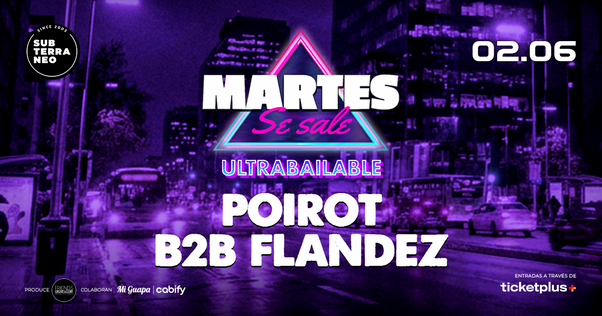MARTES SE SALE! ★ MARTES 02 JUNIO ★ Club Subterráneo (+21)