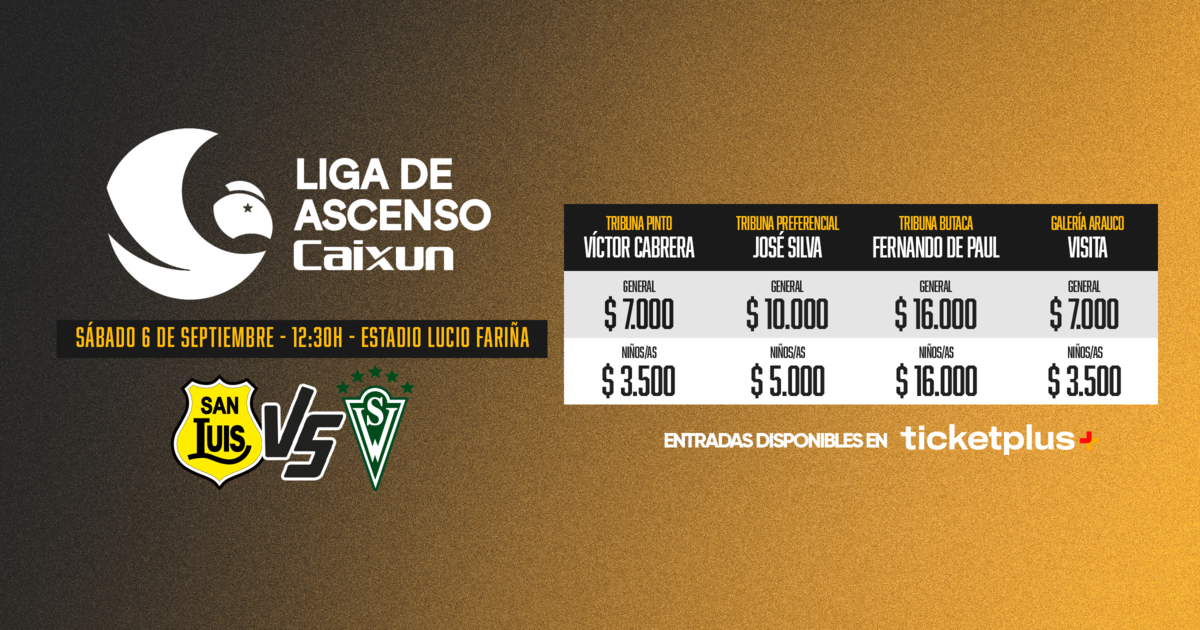 San Luis de Quillota vs Santiago Wanderers - Liga Caixun