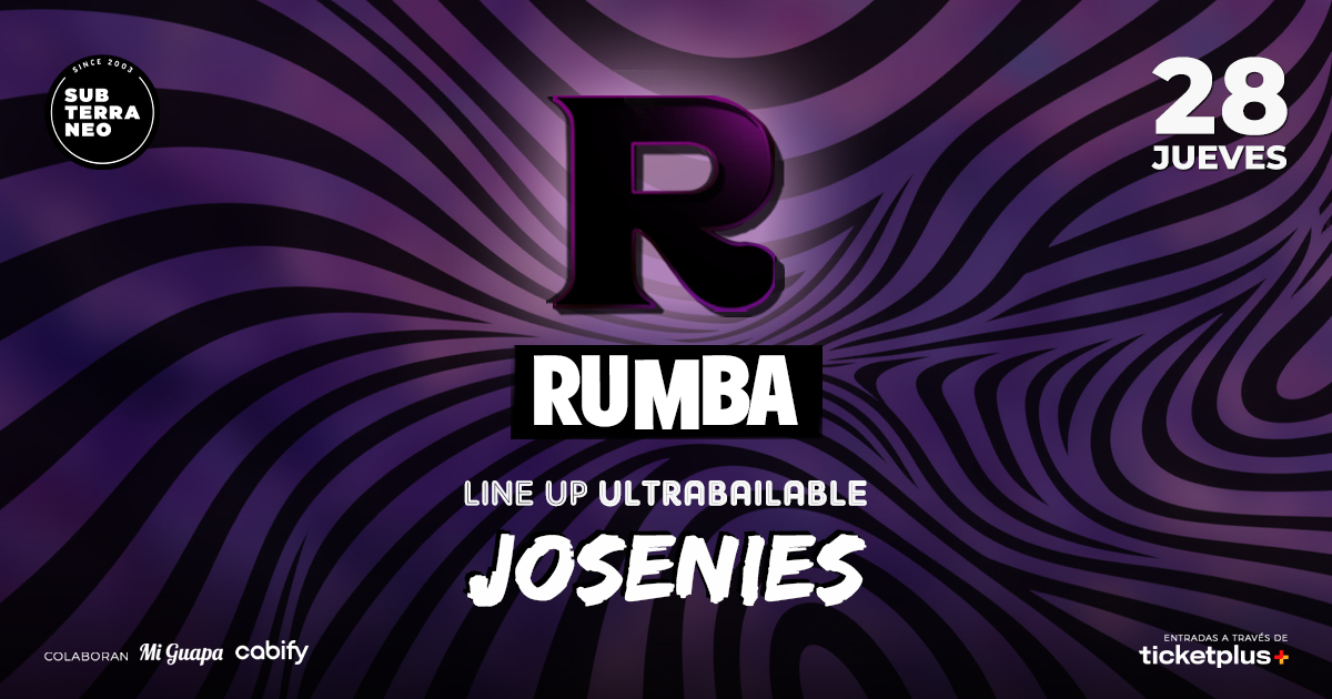 RUMBA Full Ultrabailable ★ JUEVES 28 AGOSTO ★ Club Subterráneo (+21M & +23H)