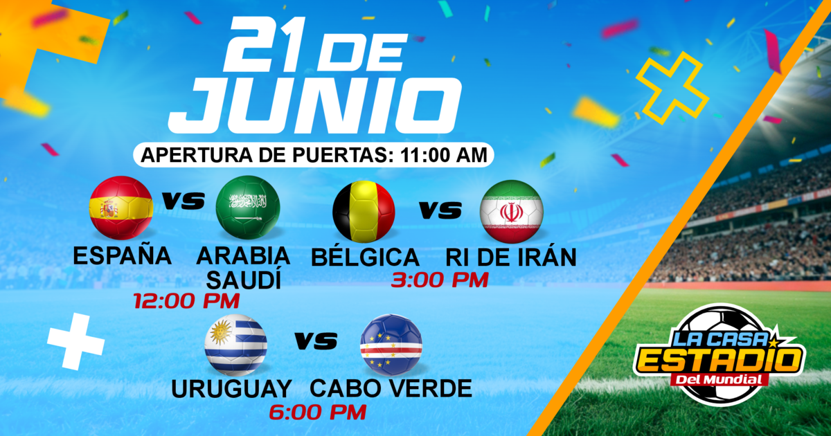 LA CASA ESTADIO DEL MUNDIAL - España vs Arabia Saudí & Belgica vs Ri de Irán & Uruguay vs Cabo Verde