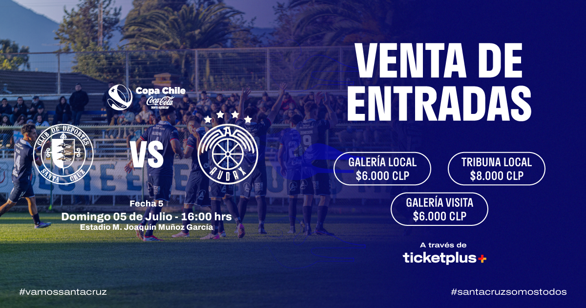  Deportes Santa Cruz vs Audax Italiano / Copa Chile Coca Cola Zero Azúcar 2026 / Fecha 4