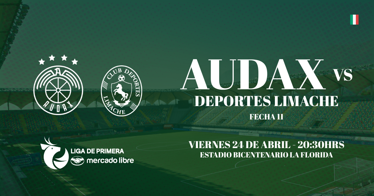 Audax Italiano vs Deportes Limache / Liga de Primera Mercado Libre / Fecha 11