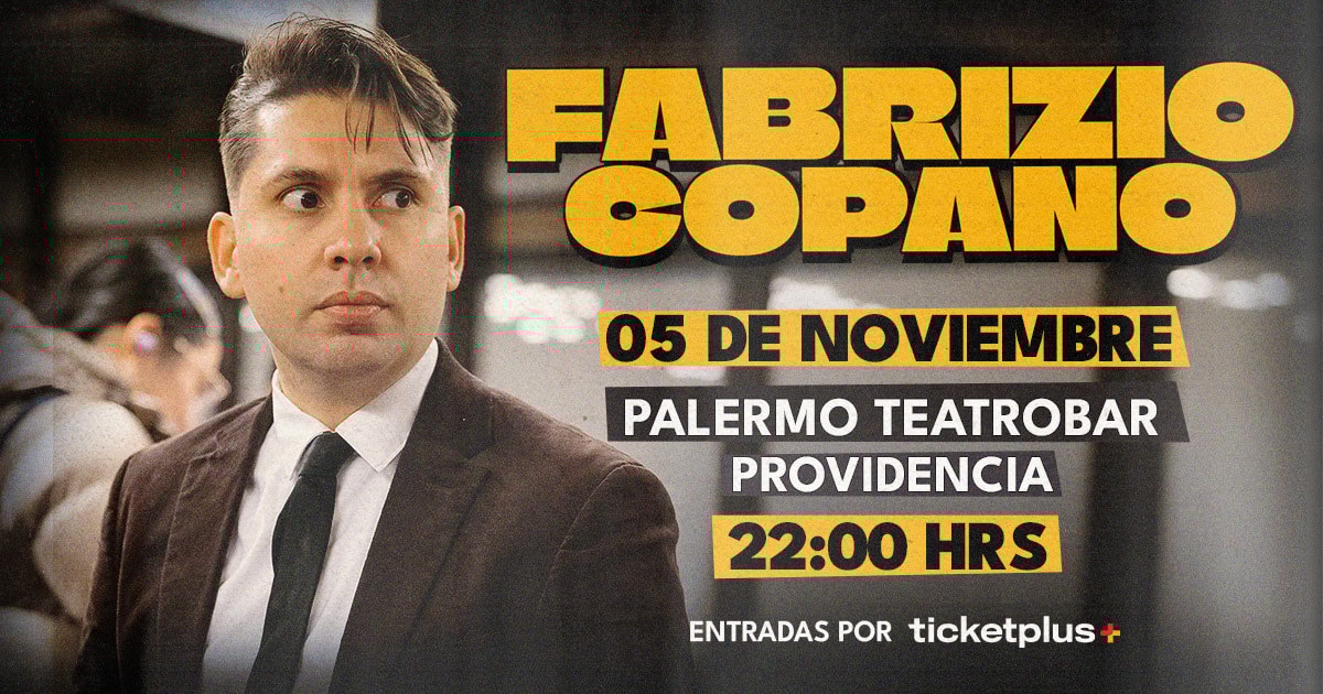  FABRIZIO COPANO / PALERMO TEATRO BAR / MIÉRCOLES 5 DE NOVIEMBRE / 22:00 HRS