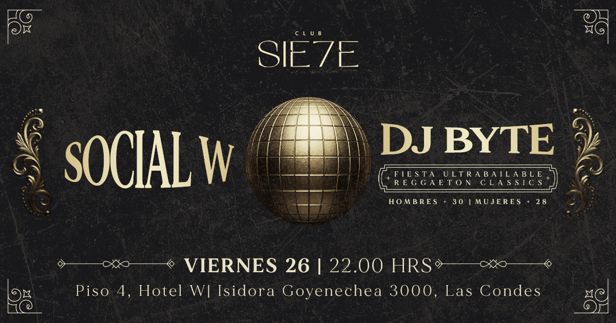 SOCIAL W ★ VIERNES 26 JUNIO ★ Club Siete 