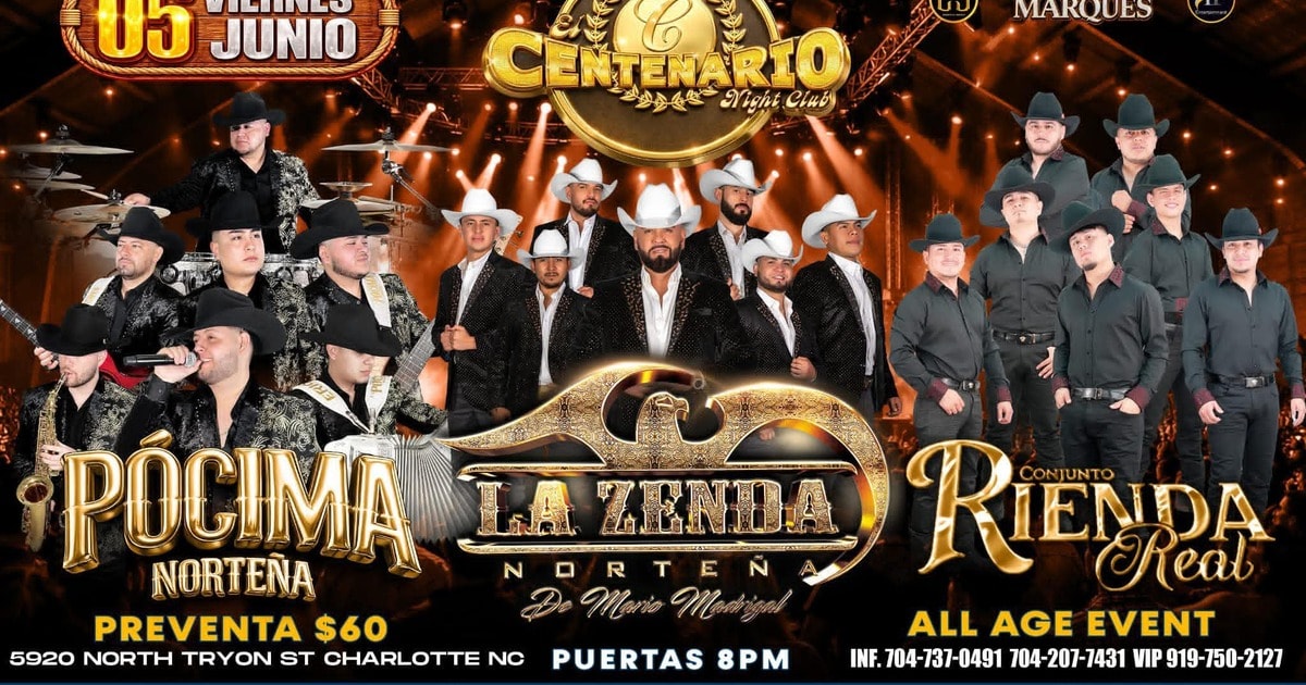 Pocima Norteña-Zenda Norteña-Conjunto Rienda Real-Centenario Night Club-Charlotte NC