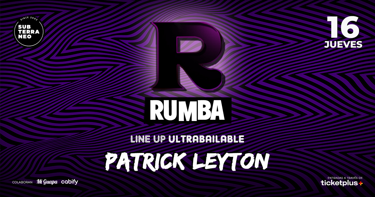 RUMBA Full Ultrabailable ★ JUEVES 16 OCTUBRE ★ Club Subterráneo (+21M & +23H)