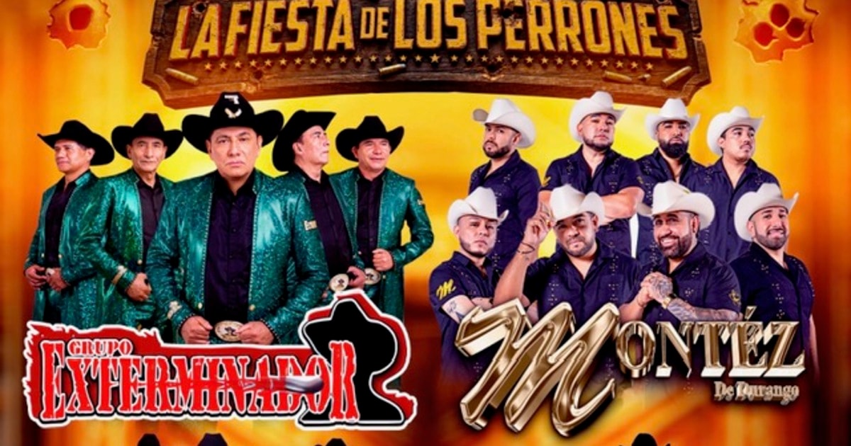 La Fiesta de los Perrones-Grupo Exterminador-Montez de Durango-Los Originales de San Juan-Patrulla 81-Espacio Discoteque