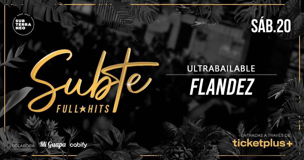 SUBTE FULL HITS Ultrabailables 🎵 SÁBADO 20 DICIEMBRE ★ Club Subterráneo (+23)