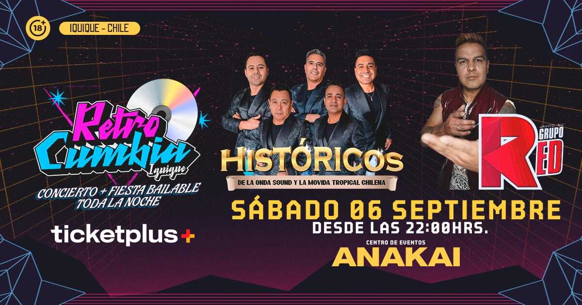  RETRO CUMBIA IQUIQUE show + fiesta bailable.