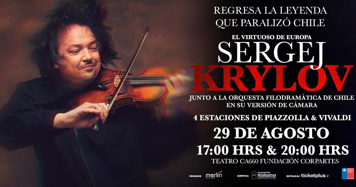  SERGEJ KRYLOV ¡EL VIRTUOSO DE EUROPA VUELVE A CHILE!