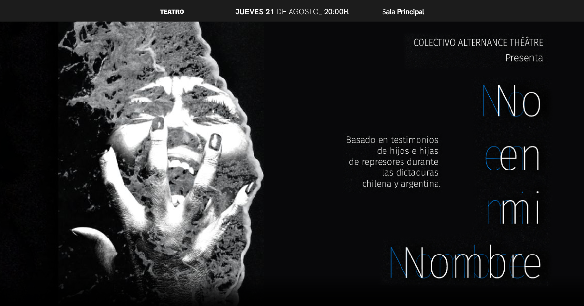 No en mi nombre Obra de Teatro