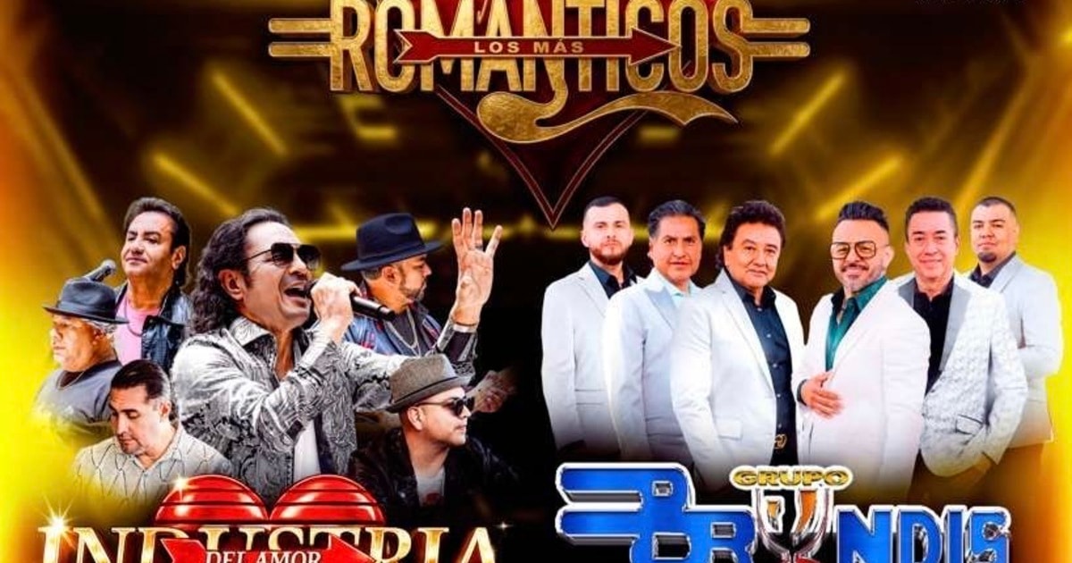 Tour Los Mas Romanticos-Grupo Bryndis-Industria del Amor-Guardianes del Amor-Los Gamma de Enrique Mora-ONYX