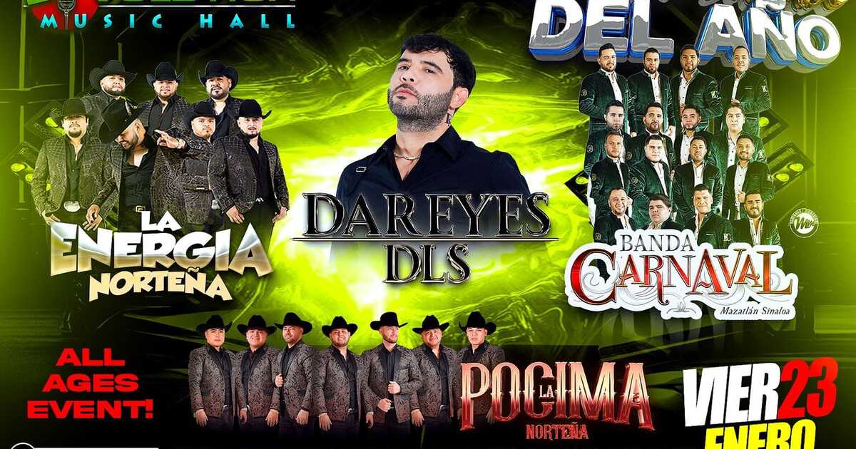 Energia Norteña-Dareyes de la Sierra-Banda Carnaval-Pocima Norteña-Evolution Music Hall-Wilson NC