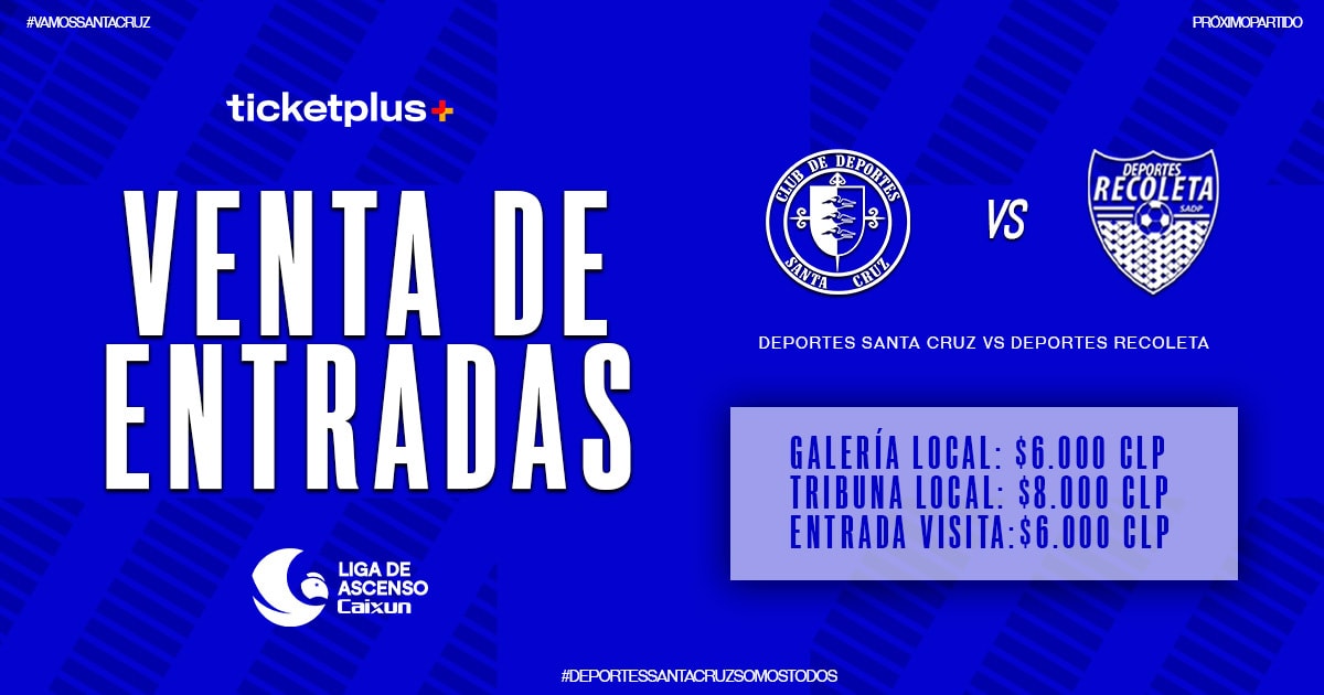 Deportes Santa Cruz vs Deportes Recoleta / Liga de Ascenso Caixun 2025