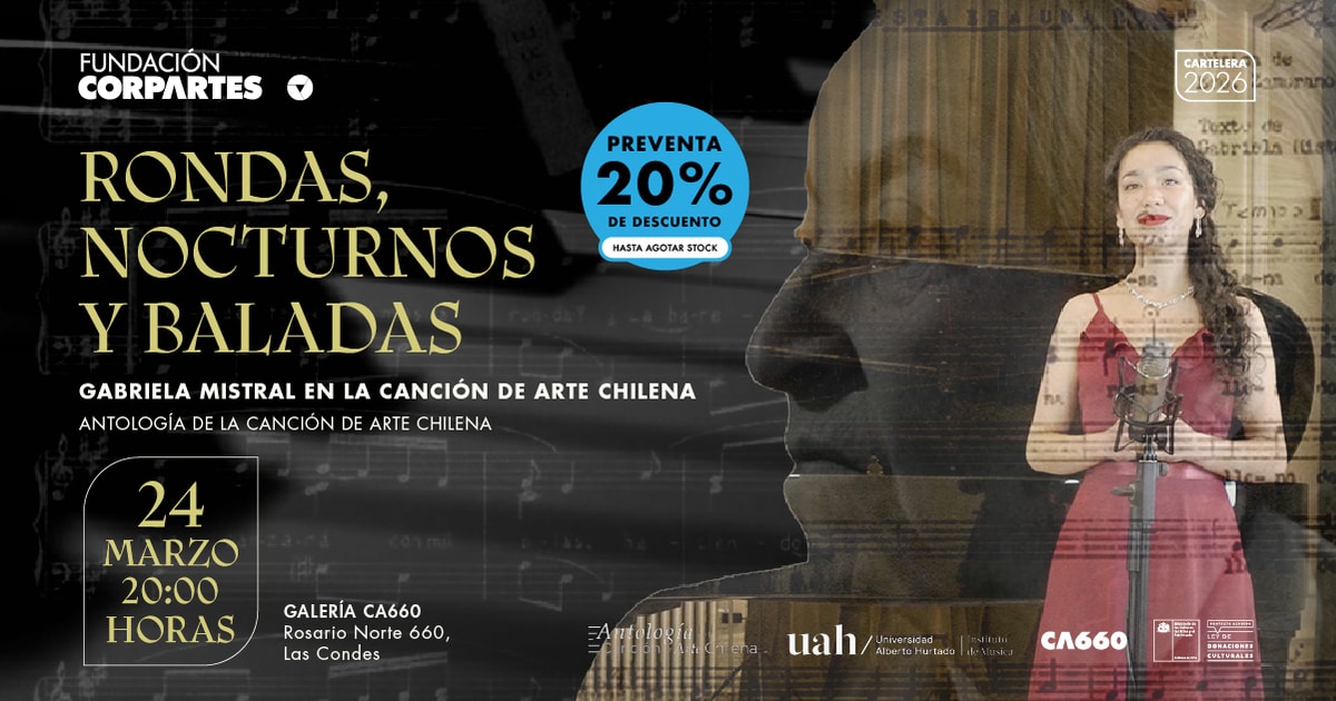 Gabriela Mistral en la canción de arte chilena | Galería CA660, Santiago