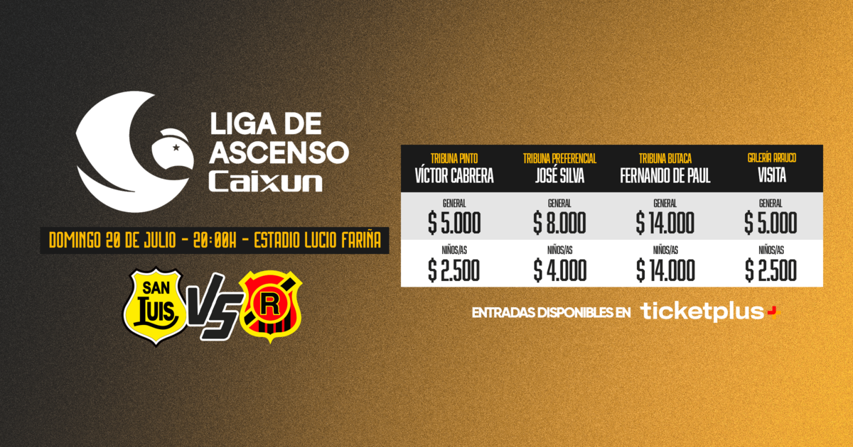 San Luis de Quillota vs Rangers de Talca - Liga Caixun