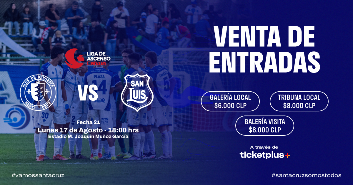 Deportes Santa Cruz vs San Luis de Quillota/ Liga de Ascenso Caixun 2026 / Fecha 18