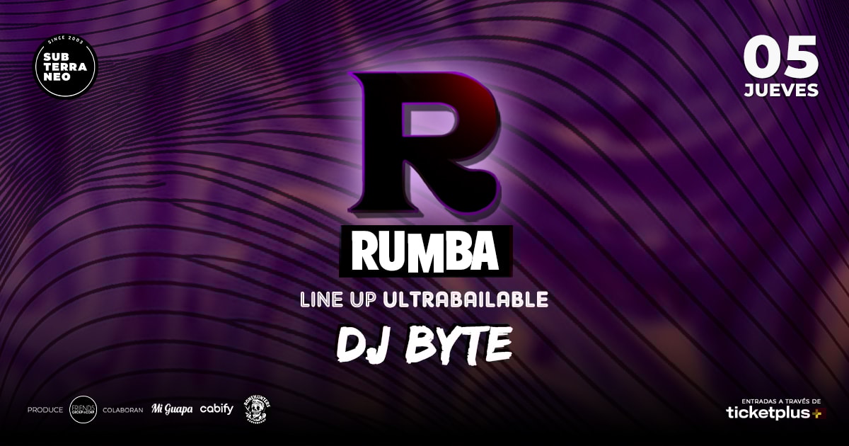 RUMBA Full Ultrabailable ★ JUEVES 05 FEBRERO ★ Club Subterráneo (+21M & +23H)
