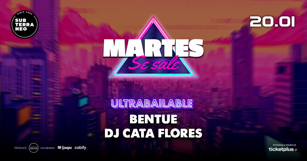 MARTES SE SALE! ★ MARTES 20 ENERO ★ Club Subterráneo (+21)