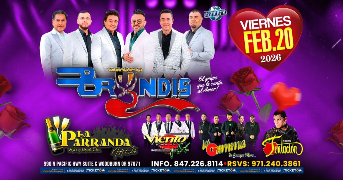 Grupo Bryndis-Viento y Sol-Los Gamma de Enrique Mora-Tentacion-La Parranda