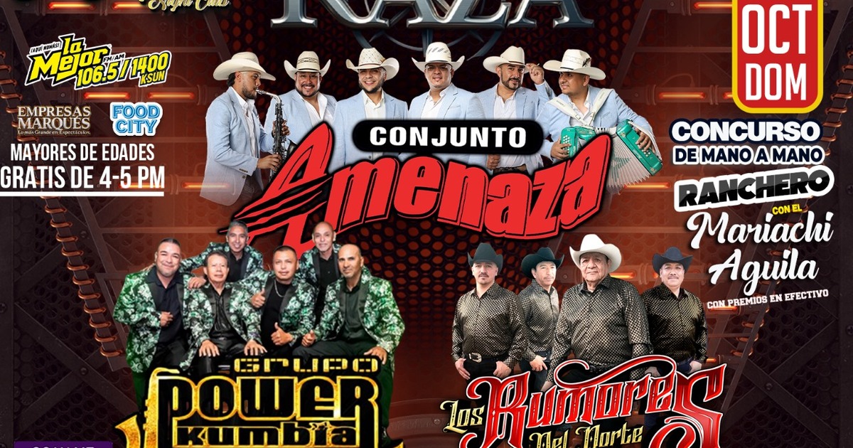 Conjunto Amenaza-Grupo Power Cumbia-Los Rumores del Norte