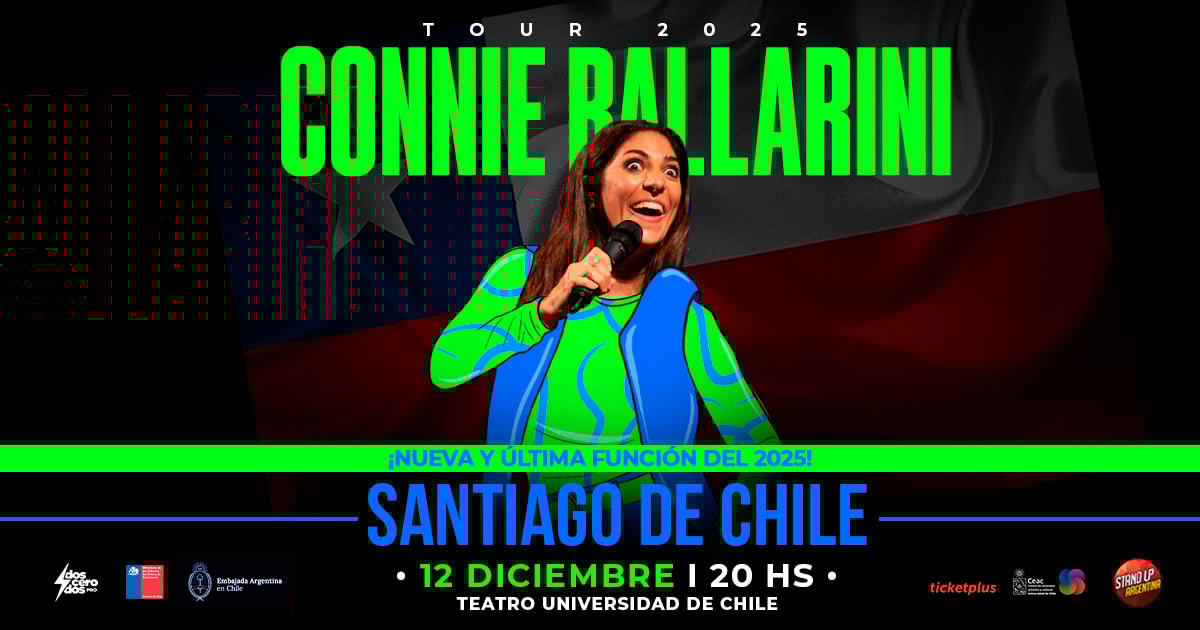  CONNIE BALLARINI TOUR 2025 Función 12 Dic. | Santiago de Chile