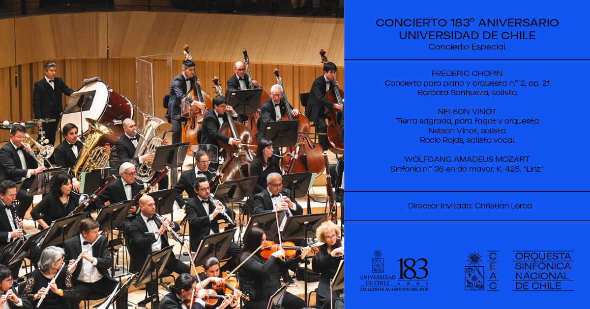  Concierto 183° Aniversario Universidad de Chile