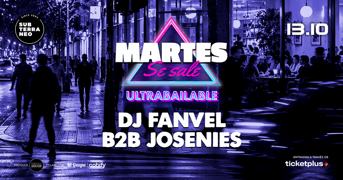 MARTES SE SALE! ★ MARTES 13 OCTUBRE ★ Club Subterráneo (+21)