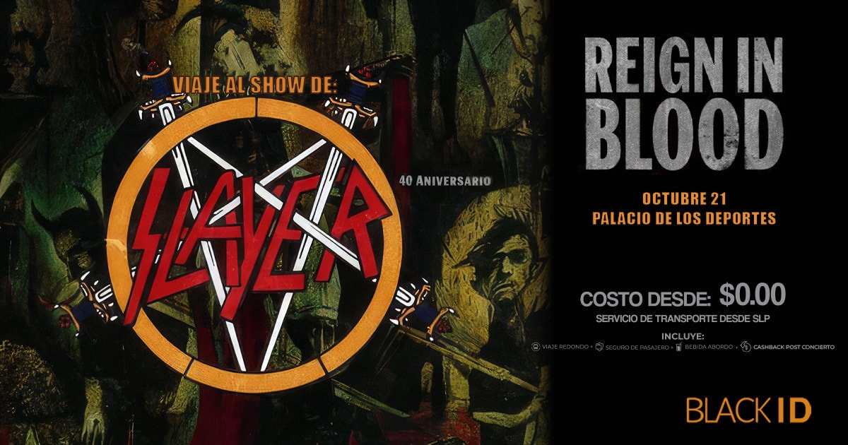 Viaje al concierto de Slayer en CDMX