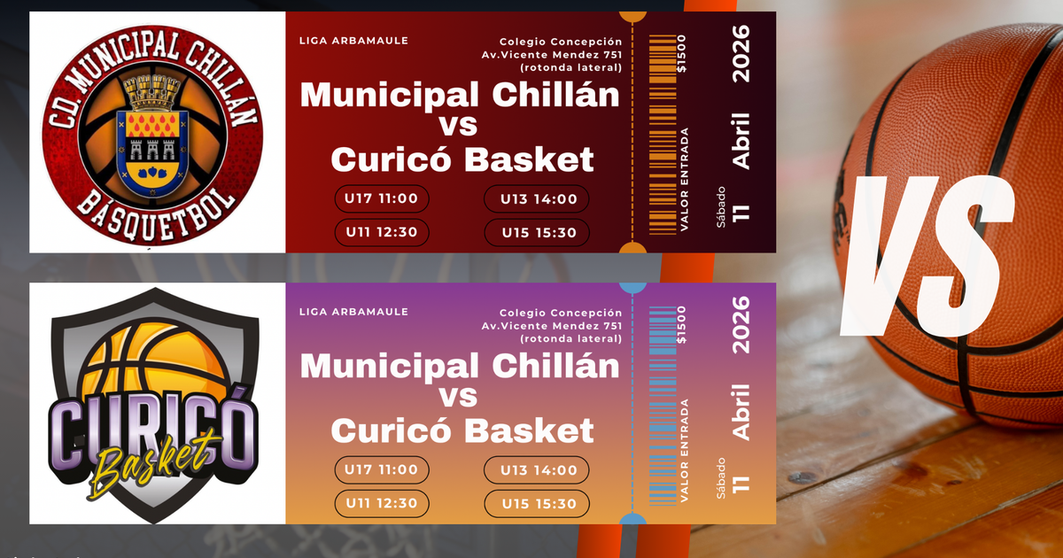 4ta Fecha Liga ARBAMAULE, Municipal Chillán vs Curicó Basket