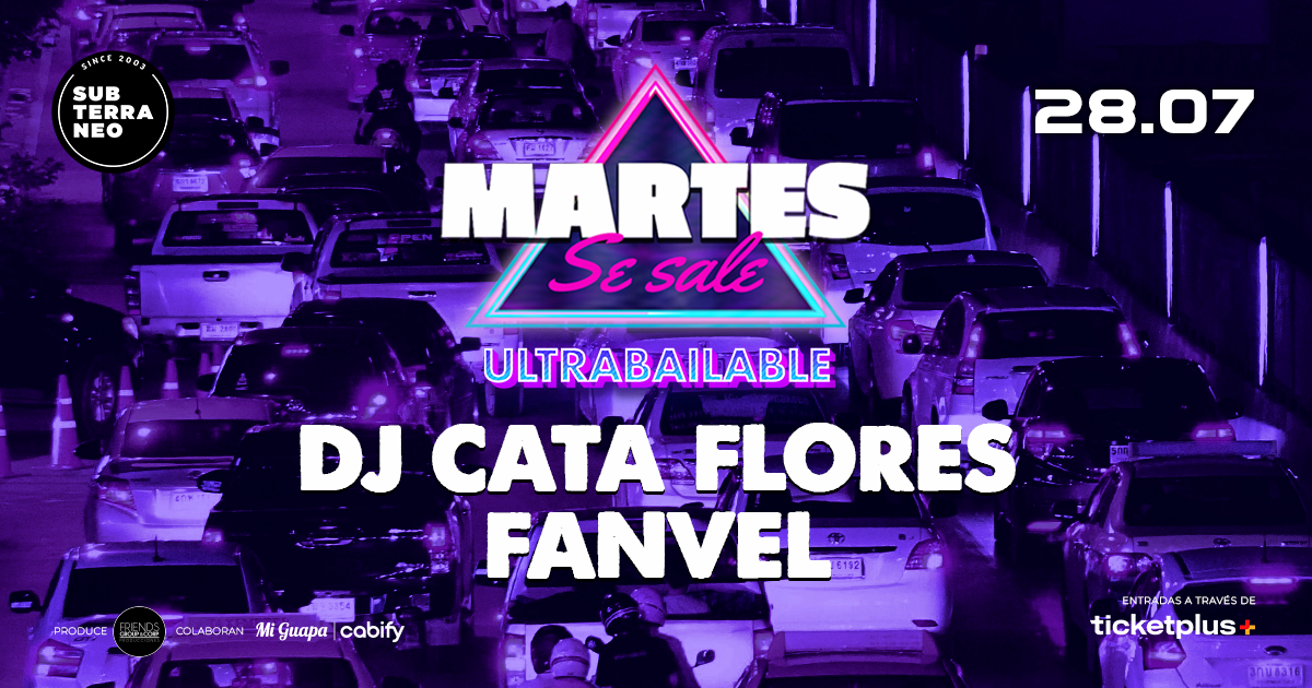 MARTES SE SALE! ★ MARTES 28 JULIO ★ Club Subterráneo (+21)