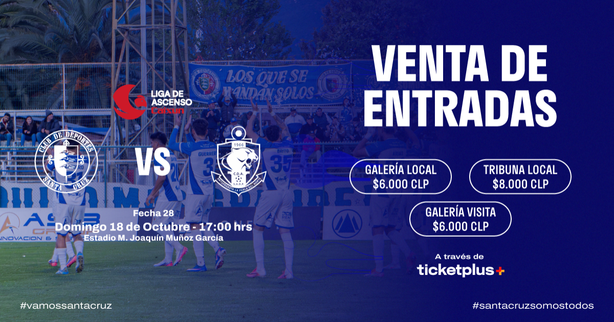 Deportes Santa Cruz vs Deportes Antofagasta / Liga de Ascenso Caixun 2026 / Fecha 28