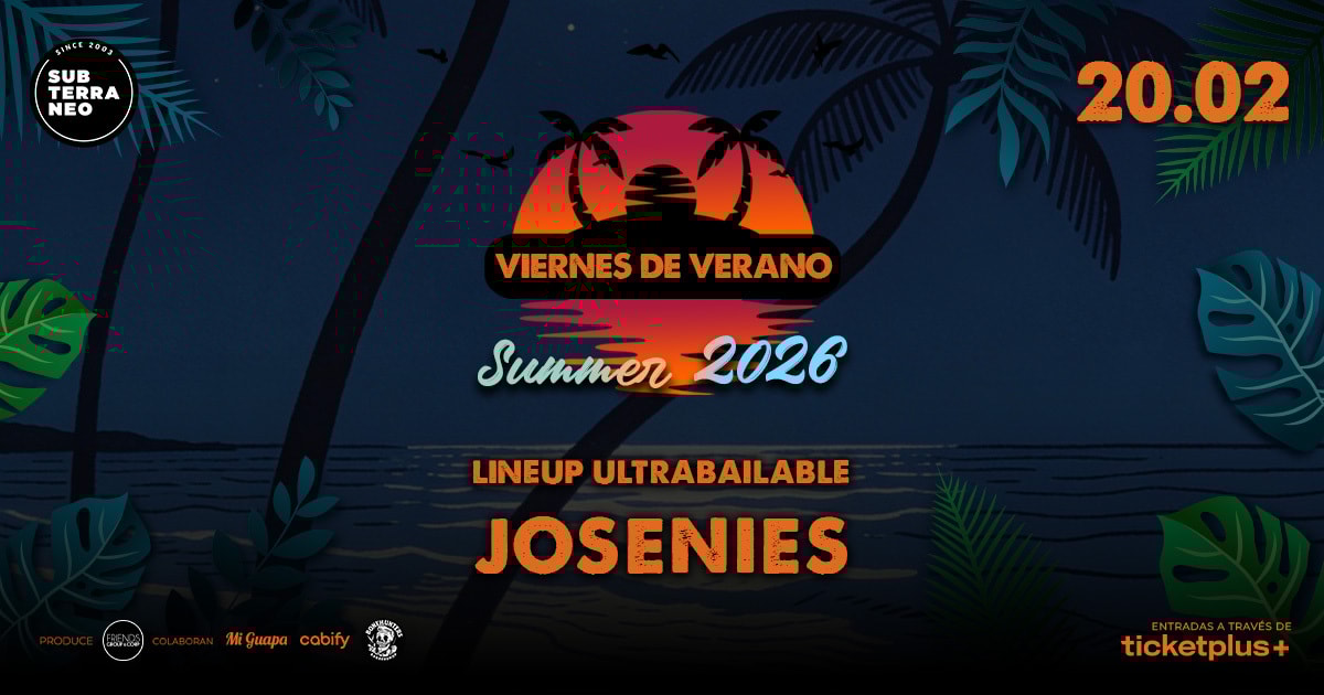 VIERNES DE VERANO Full ultrabailable ★ VIERNES 20 FEBRERO ★ Club Subterráneo (+23)