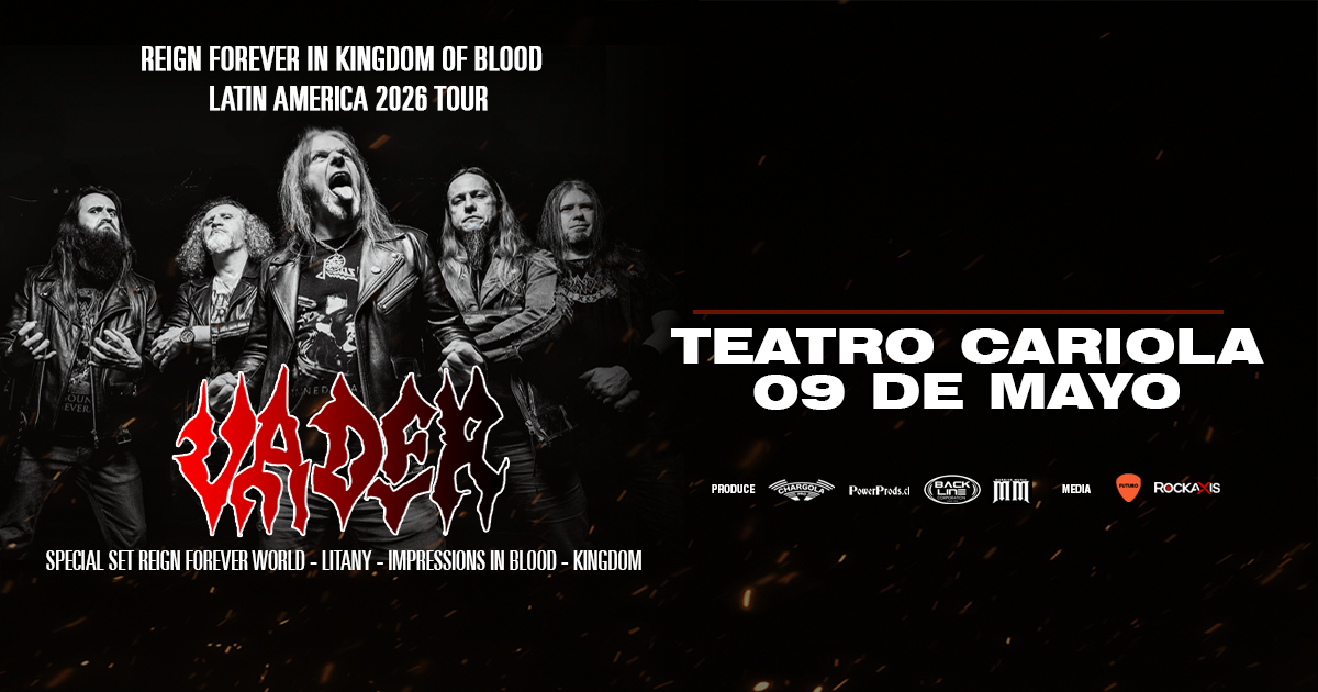 VADER - REIGN FOREVER IN KINGDOM OF BLOOD LATIN AMERICA 2026 TOUR