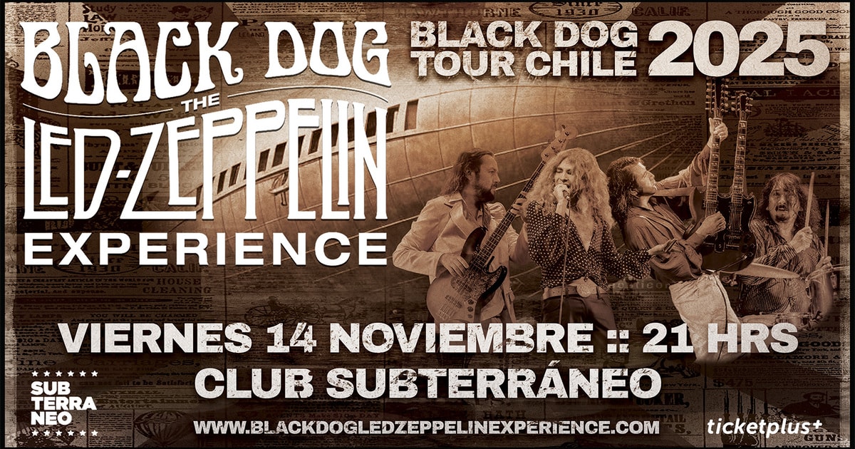  BLACK DOG: THE LED ZEPPELIN EXPERIENCE ★ VIERNES 14 NOVIEMBRE ★ Club Subterráneo
