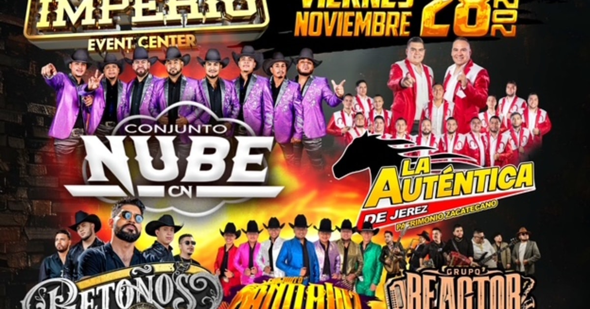 Conjunto Nube-La Autentica de Jerez-Retoños-Conjunto Andaluz-Grupo Reactor-Imperio Event Center