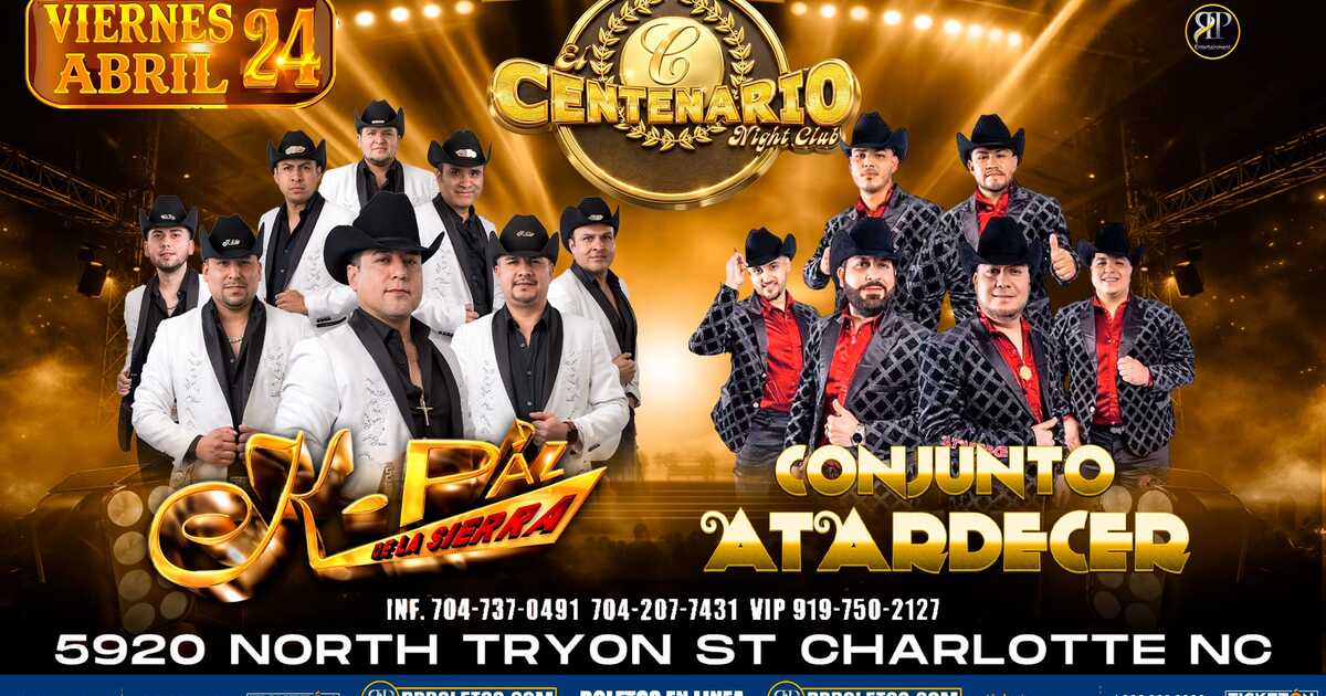 K-Paz de la Sierra-Conjunto Atardecer-Centenario Night Club-Charlotte-NC 