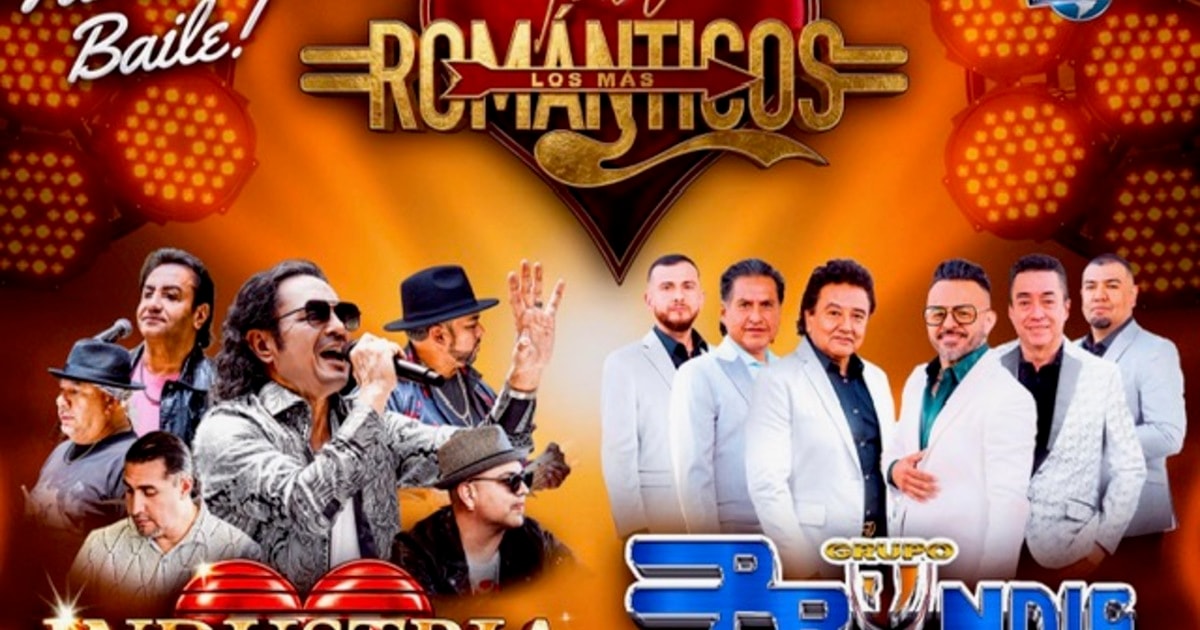 Tour Los Mas Romanticos-Grupo Bryndis-Industria Del Amor-Viento y Sol-La Predilecta