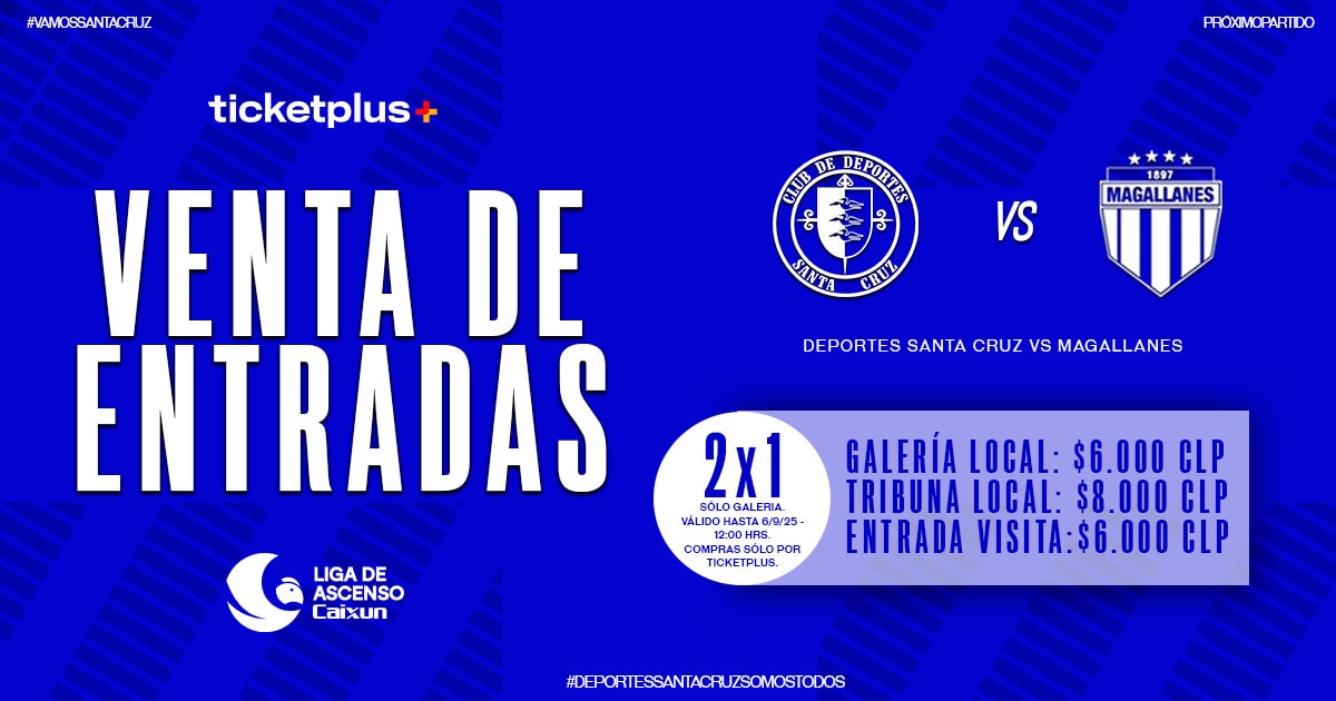Deportes Santa Cruz vs Magallanes.  / Liga de Ascenso Caixun 2025