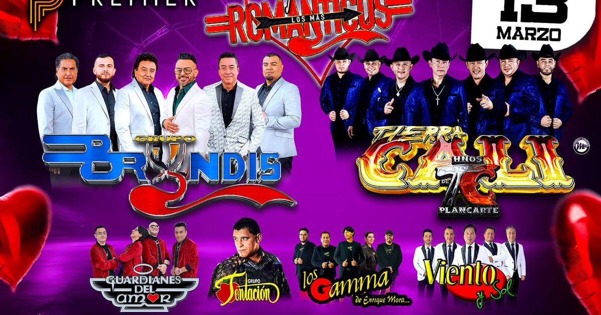 Grupo Bryndis-Tierra Cali-Guardianes del Amor-Grupo Tentacion-Los Gamma de Enrique Mora-Viento y Sol-Premier