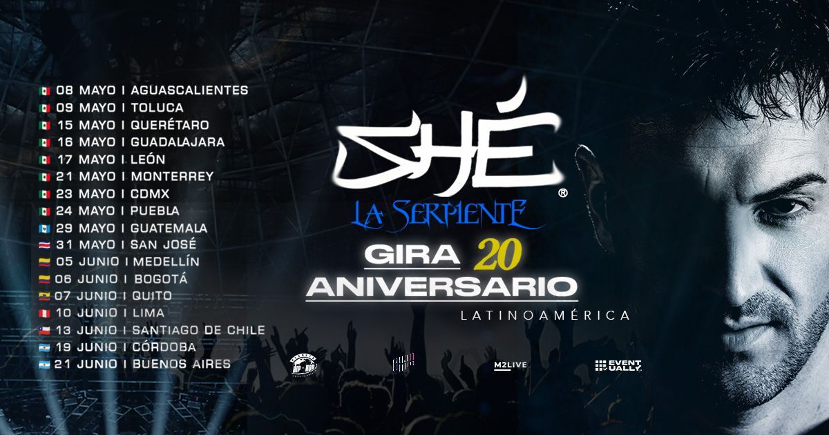 SHÉ - 20 ANIVERSARIO ★ SÁBADO 13 JUNIO ★ Club Subterráneo