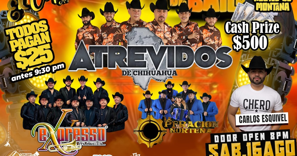 Atrevidos de Chihuahua-Expresso Musical-La Operacion Nortena-Concurso de Baile