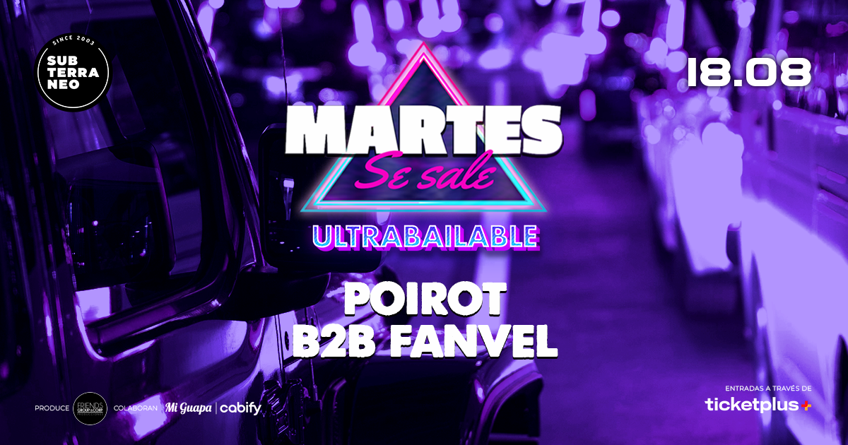 MARTES SE SALE! ★ MARTES 18 AGOSTO ★ Club Subterráneo (+21)