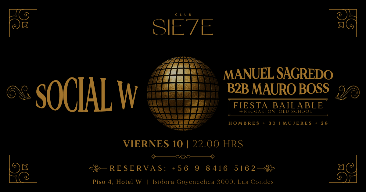  SOCIAL W ★ VIERNES 10 JULIO ★ Club Siete 